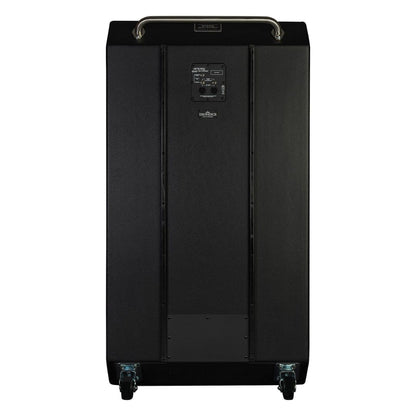 Rear view of Ampeg HSVT-810AV Heritage 8x10" 800W Bass Cabinet on white background