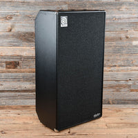Angled front view of Ampeg HSVT-810E Heritage 8x10" 800W Bass Cabinet in wooden room
