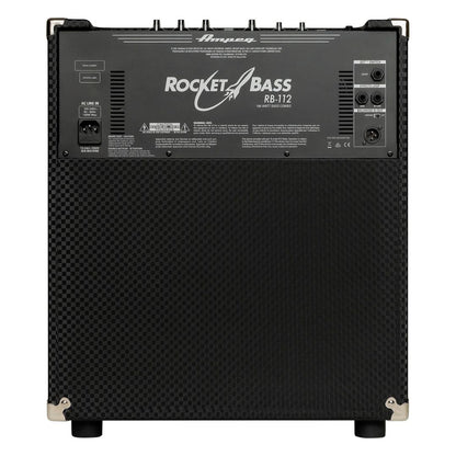 Rear view of Ampeg Rocket Bass RB-112 Bass Combo Amp on white background