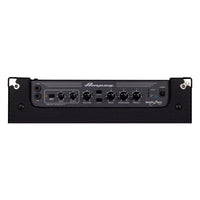 Top view of the control panel of Ampeg Rocket Bass RB-112 Bass Combo Amp on white background