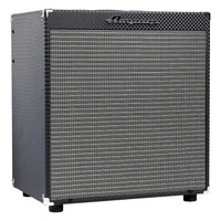 Angled front view of Ampeg Rocket Bass RB-115 Bass Combo Amp on white background