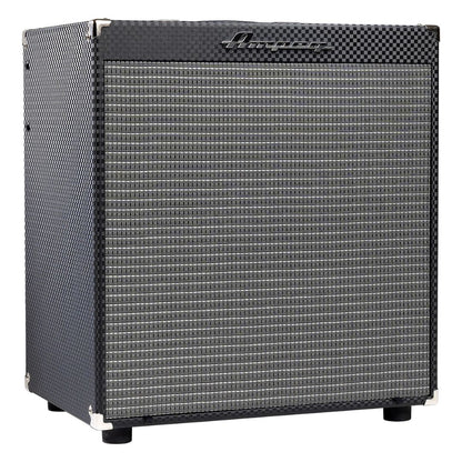 Angled front view of Ampeg Rocket Bass RB-115 Bass Combo Amp on white background