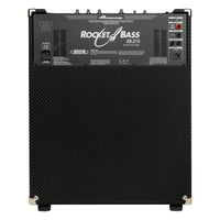Rear view of Ampeg Rocket Bass RB-210 Bass Combo Amp on white background