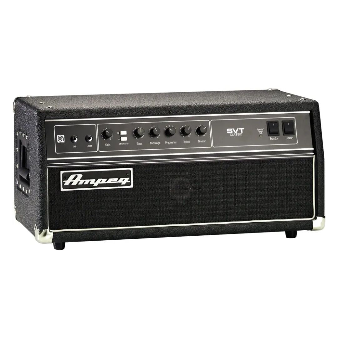 Front view of Ampeg SVT-CL 300W Bass Amplifier Head on white background