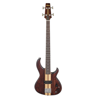 Front view of Aria Pro II SB 700 Electric Bass Guitar Walnut on white background