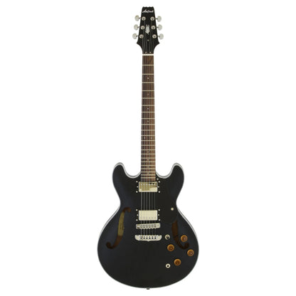 Aria Pro II TA-TR1-STBK Stained Black Hollow Body Electric Guitar