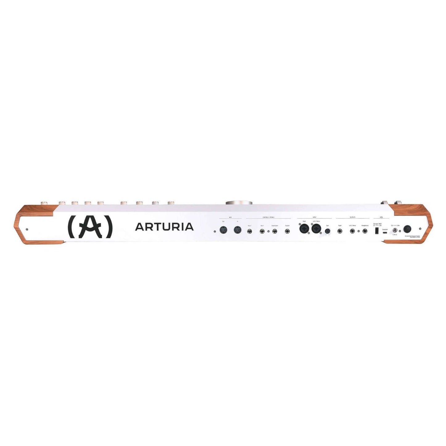 Rear ports view of Arturia AstroLab 61 Stage Keyboard on white background