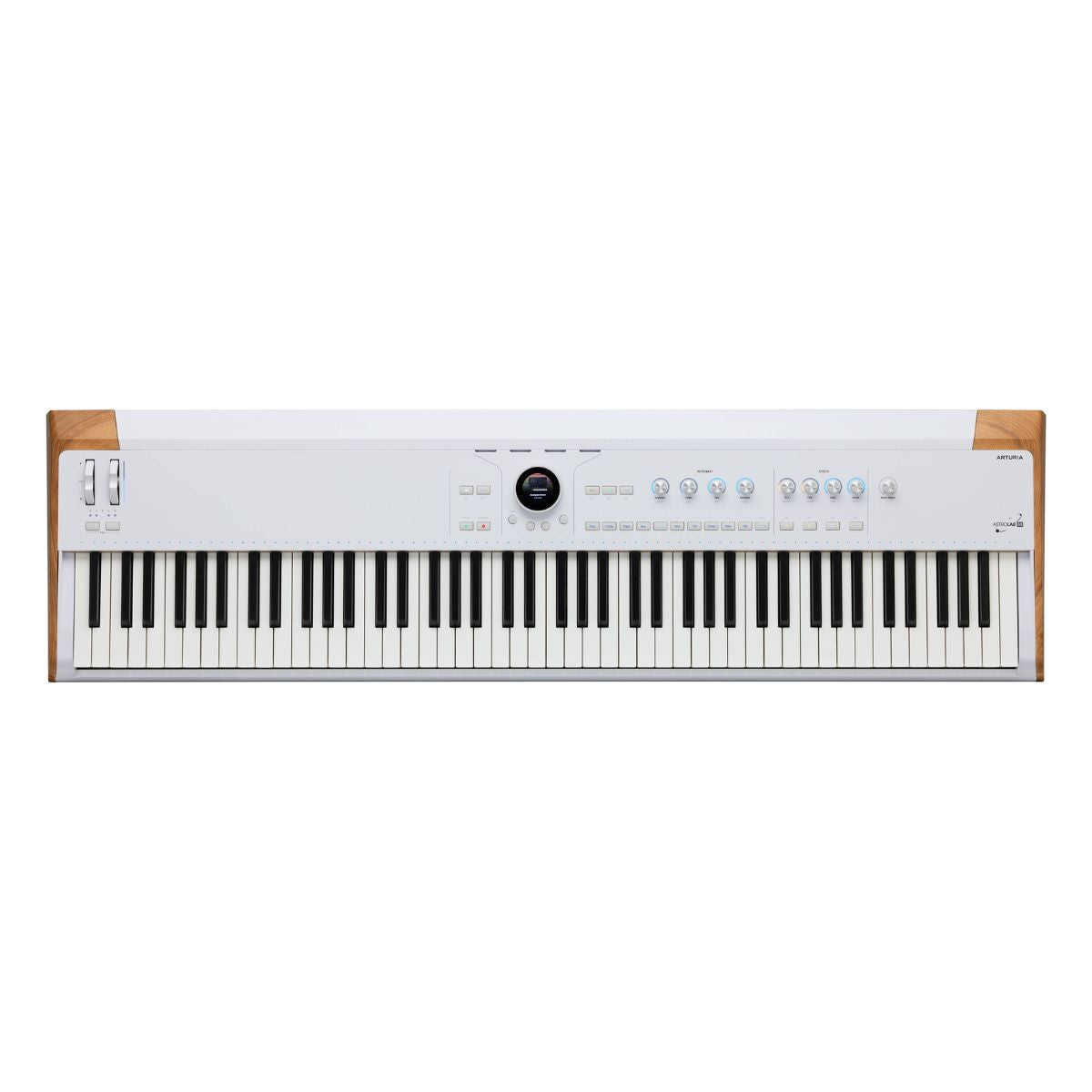 Front view of Arturia AstroLab 88 Stage Keyboard on white background