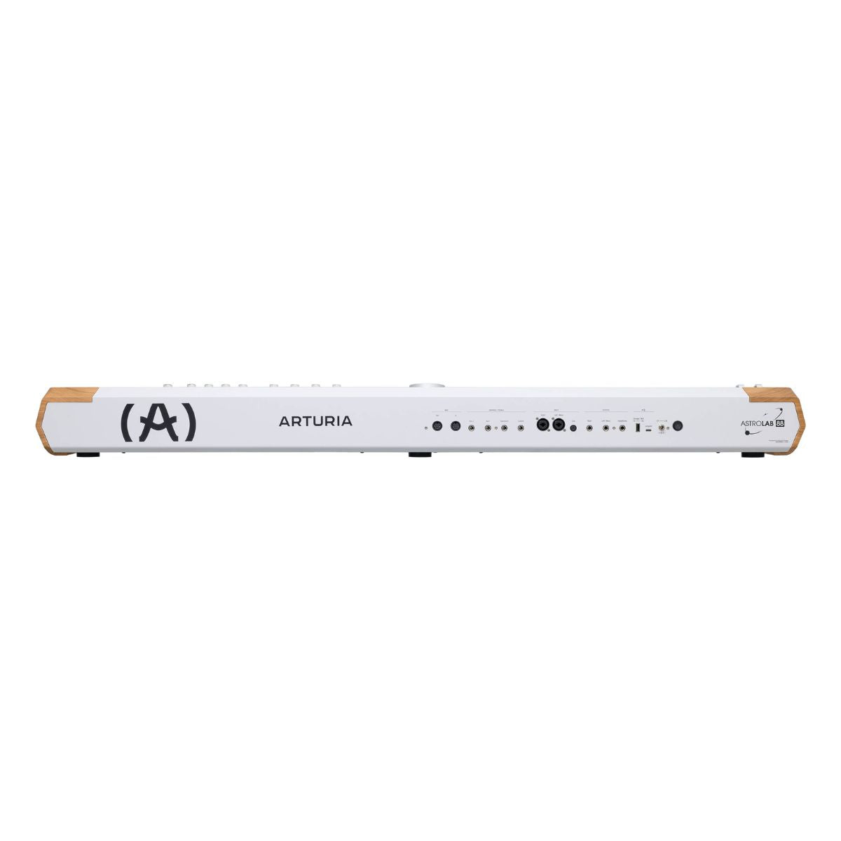 Rear ports view of Arturia AstroLab 88 Stage Keyboard on white background