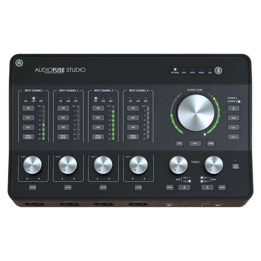 Top view of Arturia AudioFuse Studio Audio Interface on white background