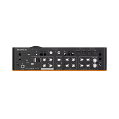Rear ports view of Arturia AudioFuse Studio Audio Interface on white background