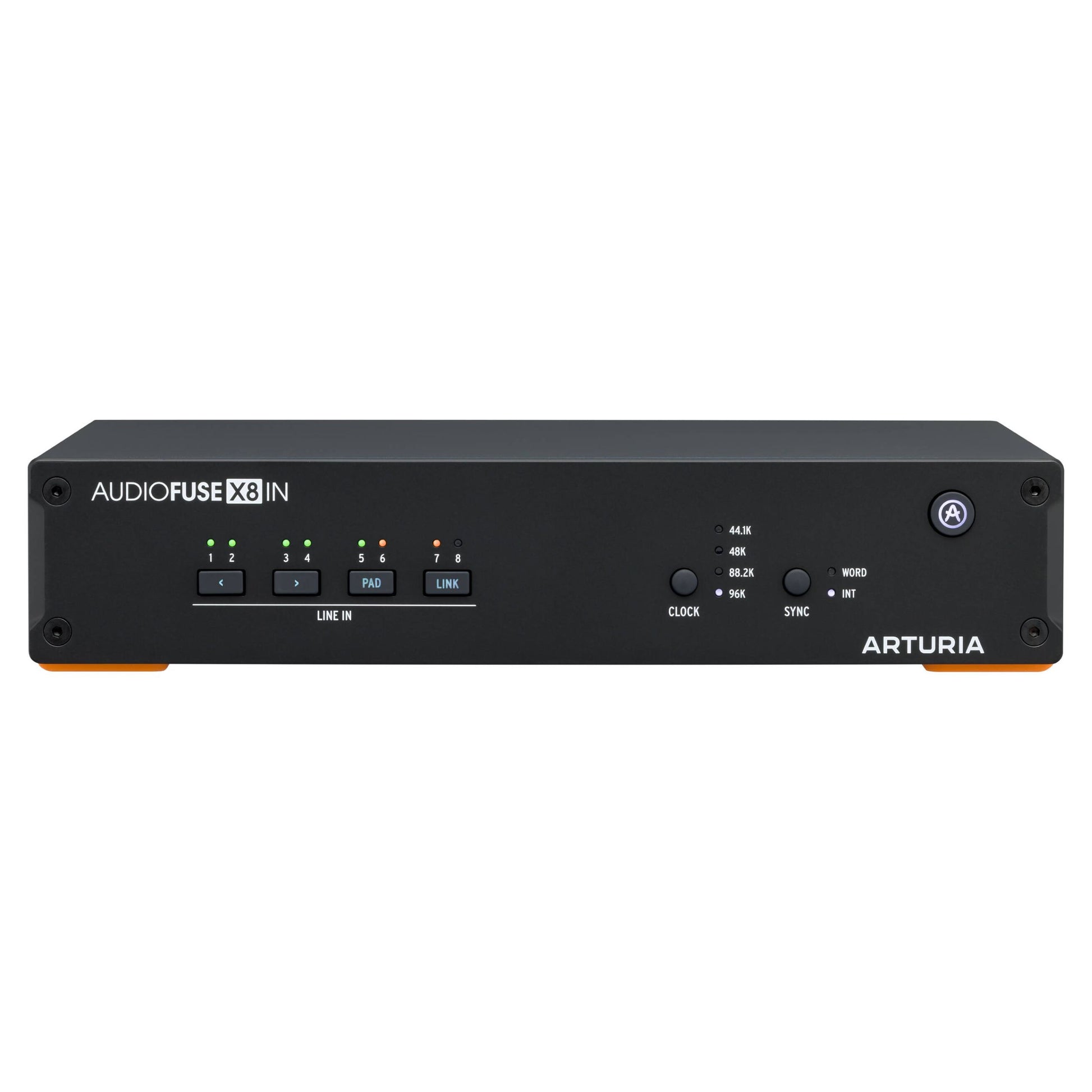 Front view of Arturia AudioFuse X8 IN ADAT Expander on white background