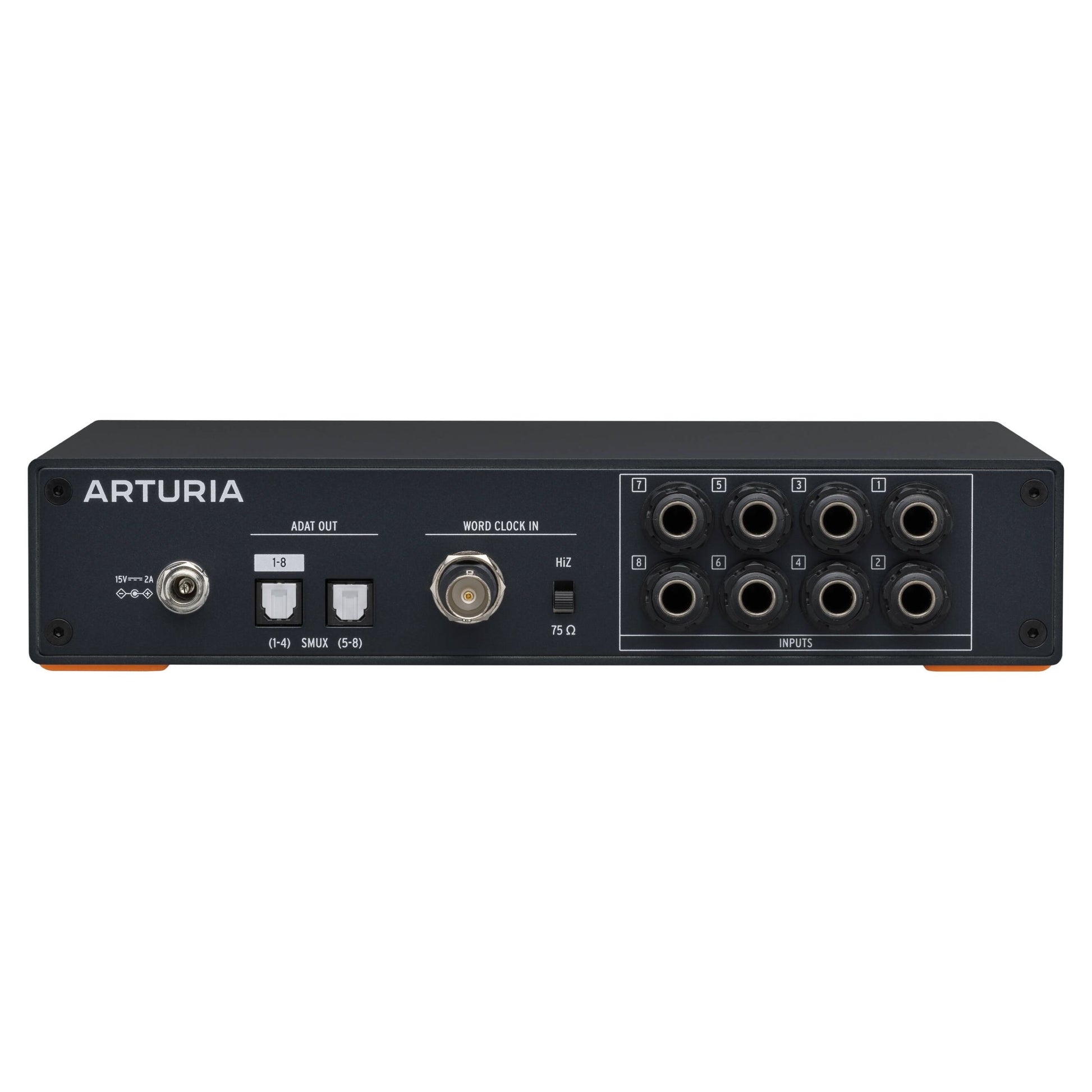 Rear ports view of Arturia AudioFuse X8 IN ADAT Expander on white background
