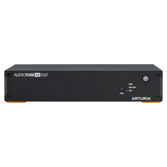 Front view of Arturia AudioFuse X8 OUT ADAT Expander on white background