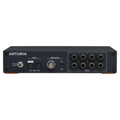 Rear ports view of Arturia AudioFuse X8 OUT ADAT Expander on white background