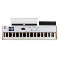Top view of Arturia KeyLab 88 mk3 MIDI Controller White on white background
