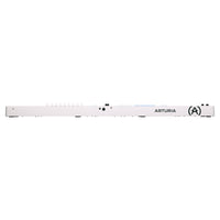 Top ports view of Arturia KeyLab Essential 88 mk3 MIDI Controller White on white background