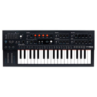 Front view of Arturia MiniFreak Hybrid Synthesizer on white background