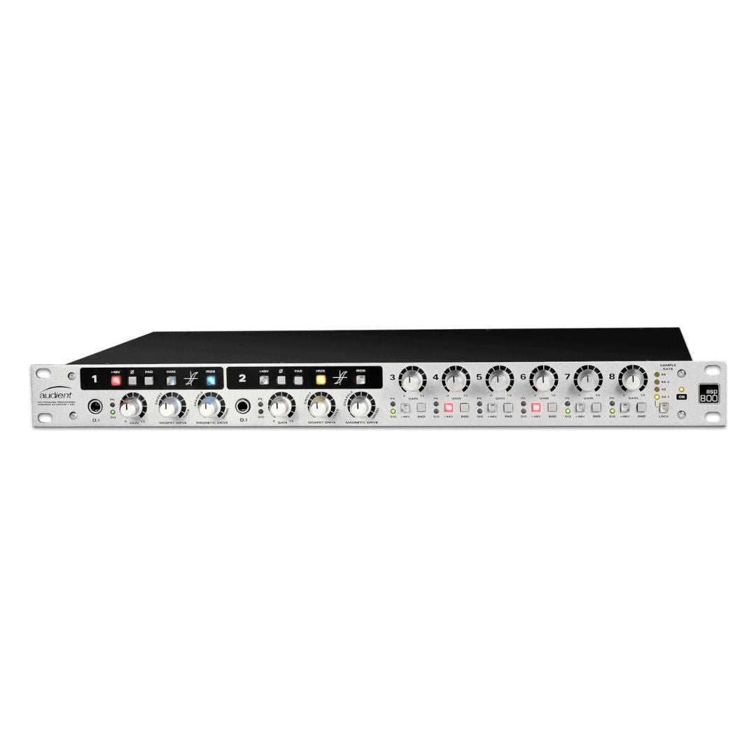 Front view of Audient ASP800 on white background
