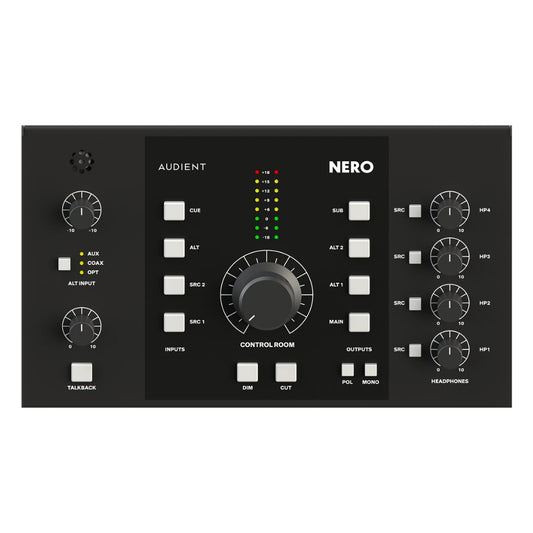Top view of Audient Nero on white background