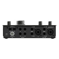 Rear view of Audient iD24 on white background