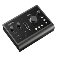 Angled top view of Audient iD24 on white background