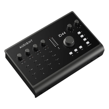 Angled top view of Audient iD44 MKII on white background