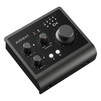 Angled top view of Audient iD4 MKII on white background