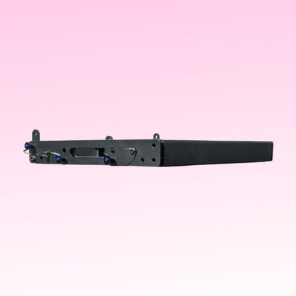 Angled front view of Avante Audio ASB218 Stabilizer for ATS218 on pink background