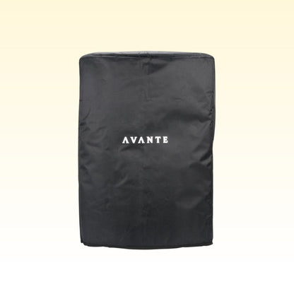 Front view of Avante Audio Cover for A15S Speaker Standard A15S Cover on yellow background