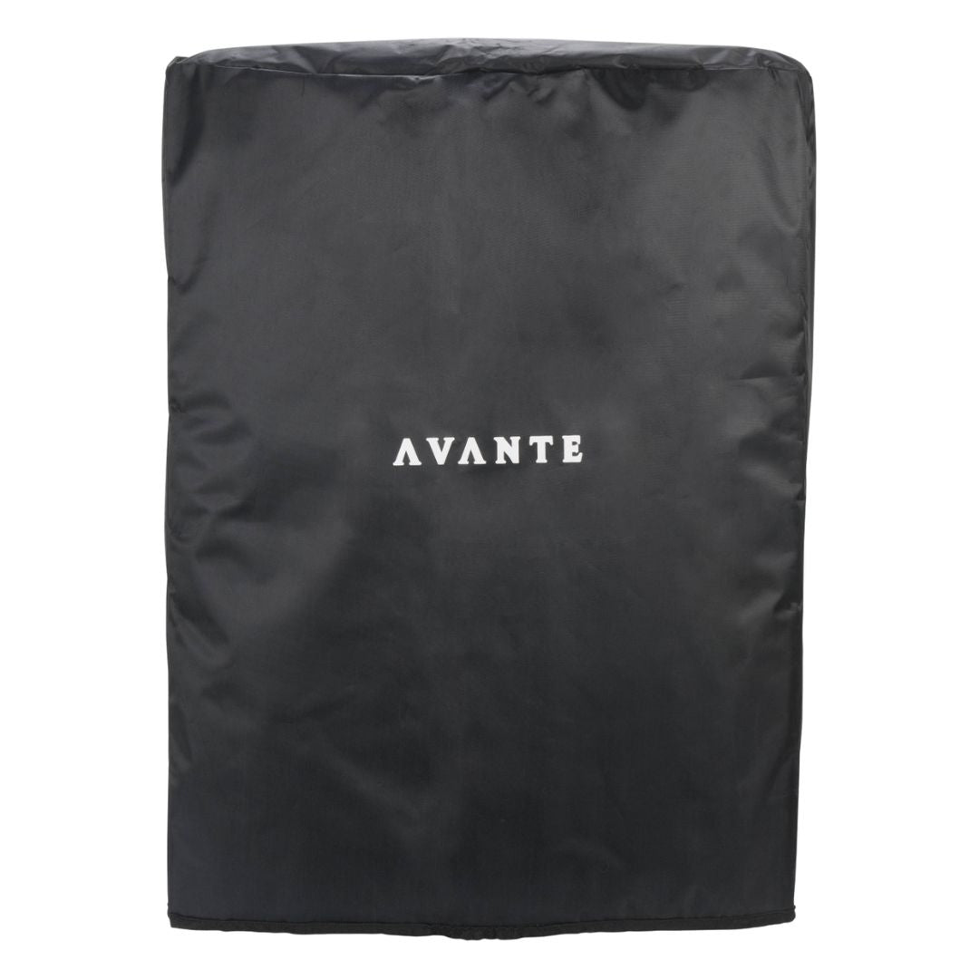 Top view of Avante Audio Cover for A18S Speaker with Casters (Black) on white background