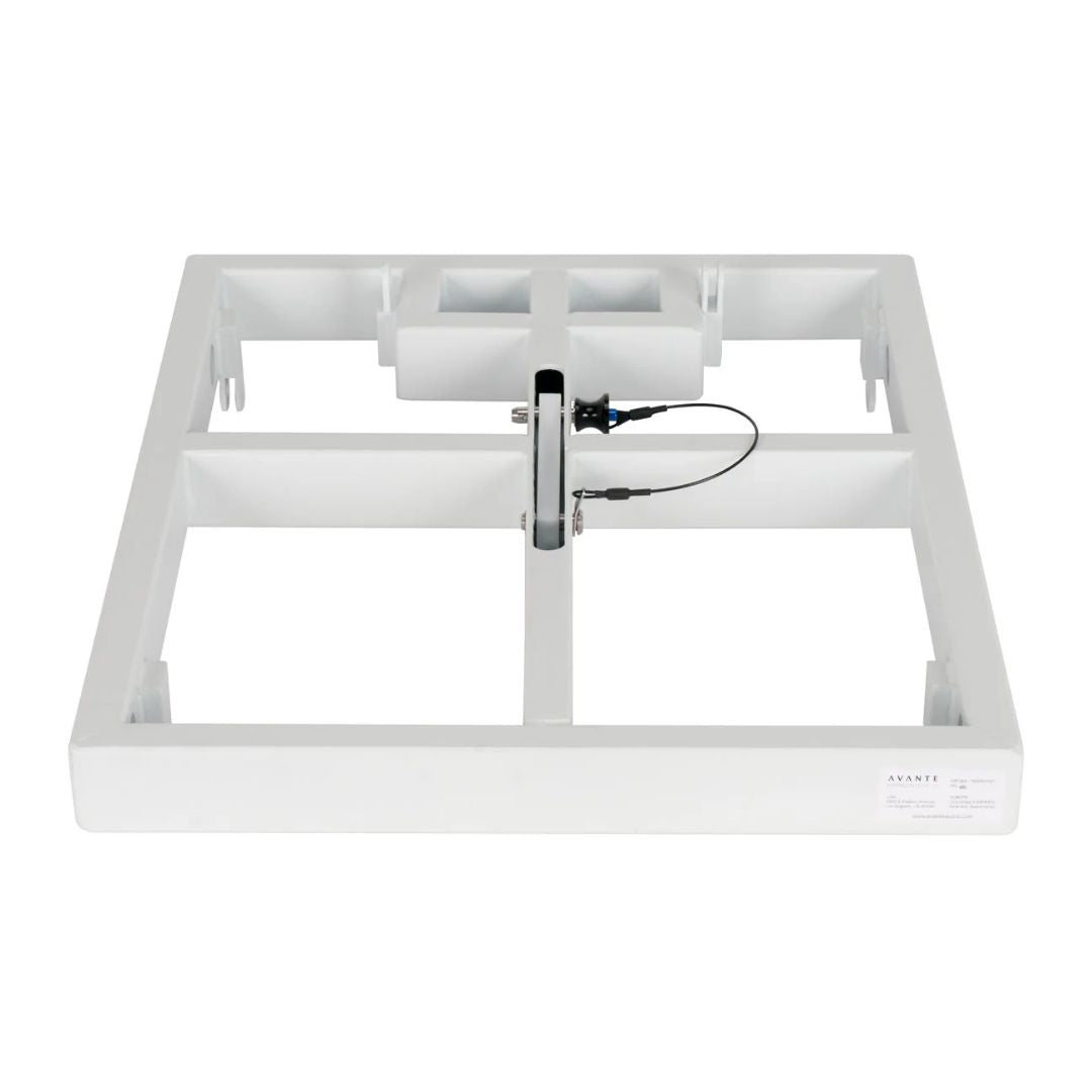 Front view of Avante Audio IMPERIO FLYBAR LG White on white background