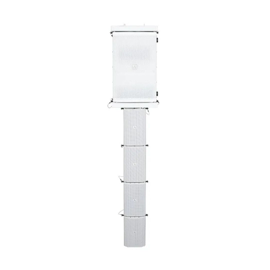 Front view of Avante Audio Imperio Show Rig 210 (White) on white background