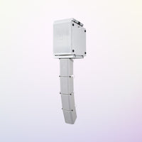 Angled view of Avante Audio Imperio Show Rig 210 (White) on purple gradient background