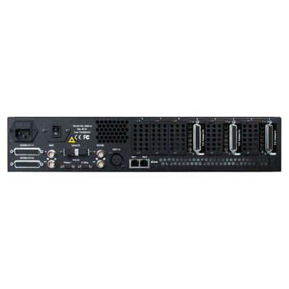 Rear ports view of Avid Pro Tools MTRX Base Unit on white background