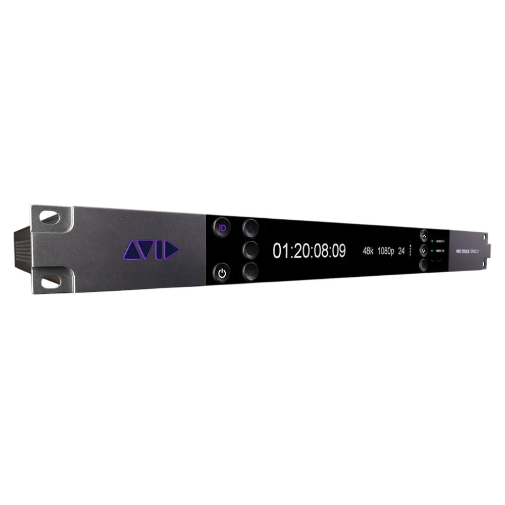 Angled view of Avid Pro Tools Sync X on white background