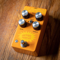 BLAMMO! Electronics Voltage Booster Pedal On a Wooden Surface