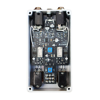 Internals of BLAMMO! TNYDUMBLE Pedal on white background