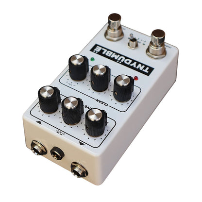 Rear view of BLAMMO! TNYDUMBLE Pedal angled right on white background