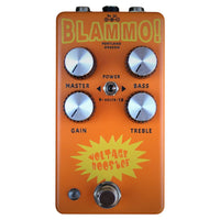 Front view of BLAMMO! Voltage Booster Pedal on white background