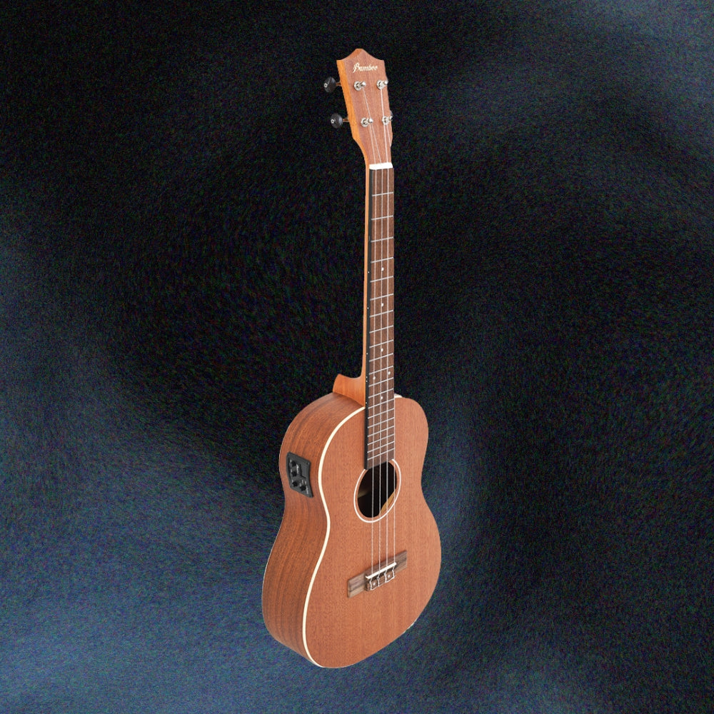 Bamboo Sapele Baritone Ukulele With EQ/Tuner