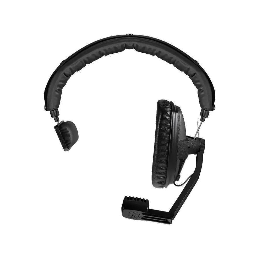 Front view of Beyerdynamic DT 108 Single-Ear Headset with Dynamic Microphone on white background