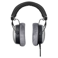 Front view of Beyerdynamic DT 880 PRO Semi-Open Studio Headphones on white background