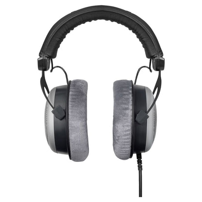 Front view of Beyerdynamic DT 880 PRO Semi-Open Studio Headphones on white background