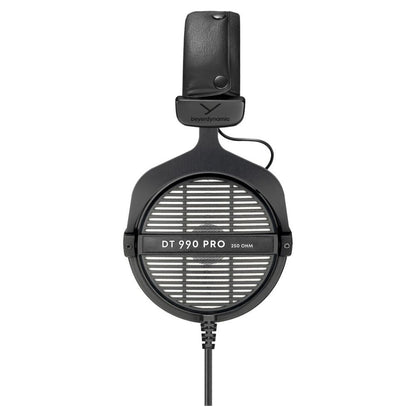 Side view of Beyerdynamic DT 990 PRO Over-Ear Open-Back Studio Headphones on white background