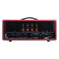 Rear view of Blackstar DA100 Doug Aldrich Ruby 100W Guitar Amp Head on white background