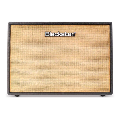 Front view of Blackstar Debut 100R 212 Combo Amplifier Black on white background