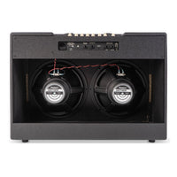 Rear view of Blackstar Debut 100R 212 Combo Amplifier Black on white background