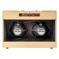 Rear view of Blackstar Debut 100R 212 Combo Amplifier Cream on white background