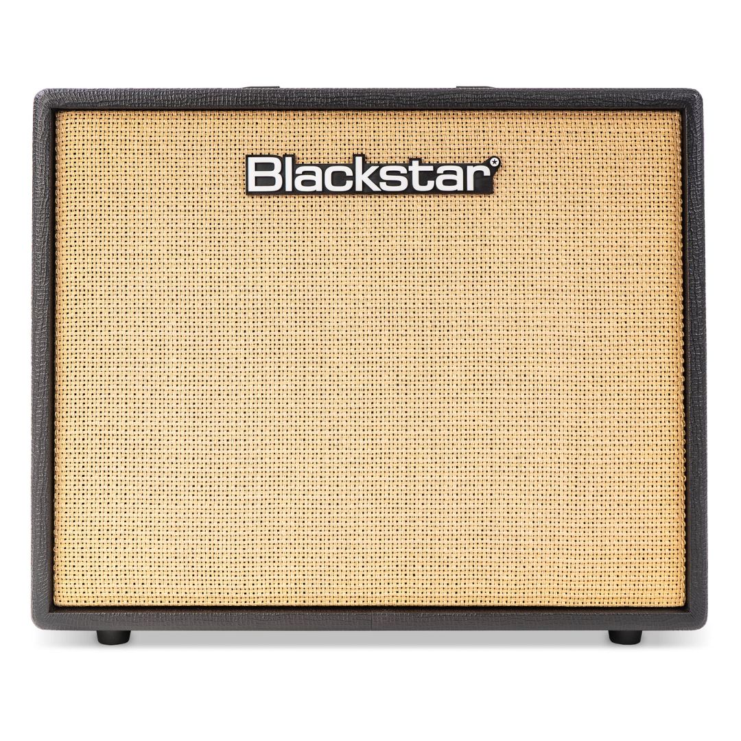 Front view of Blackstar Debut 100R Combo Amplifier Black on white background